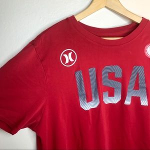 [Hurley] USA 🇺🇸 Men’s Red t-shirt for Nike